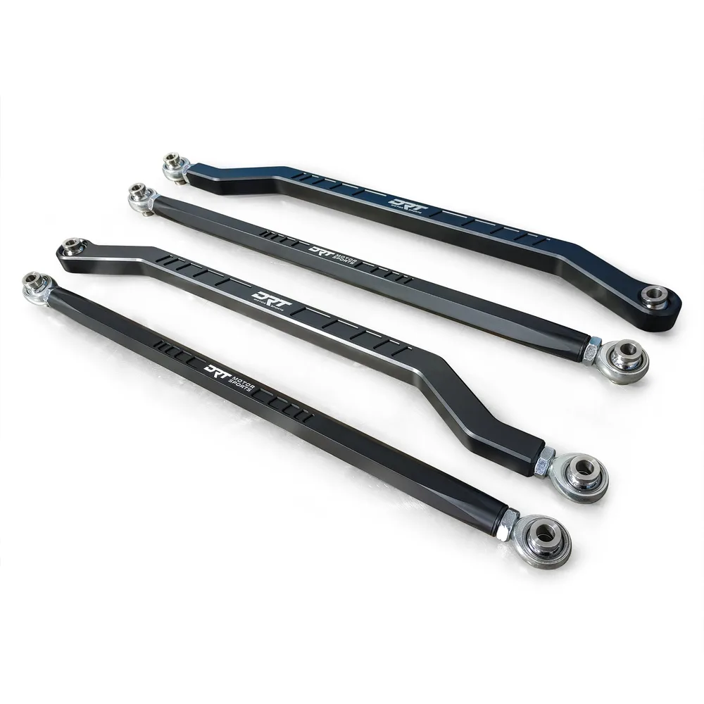 Set de Radius Rods Billet de Alta Distancia al Suelo, Negro DRT — Polaris RZR Pro R / Turbo R — Semage Group