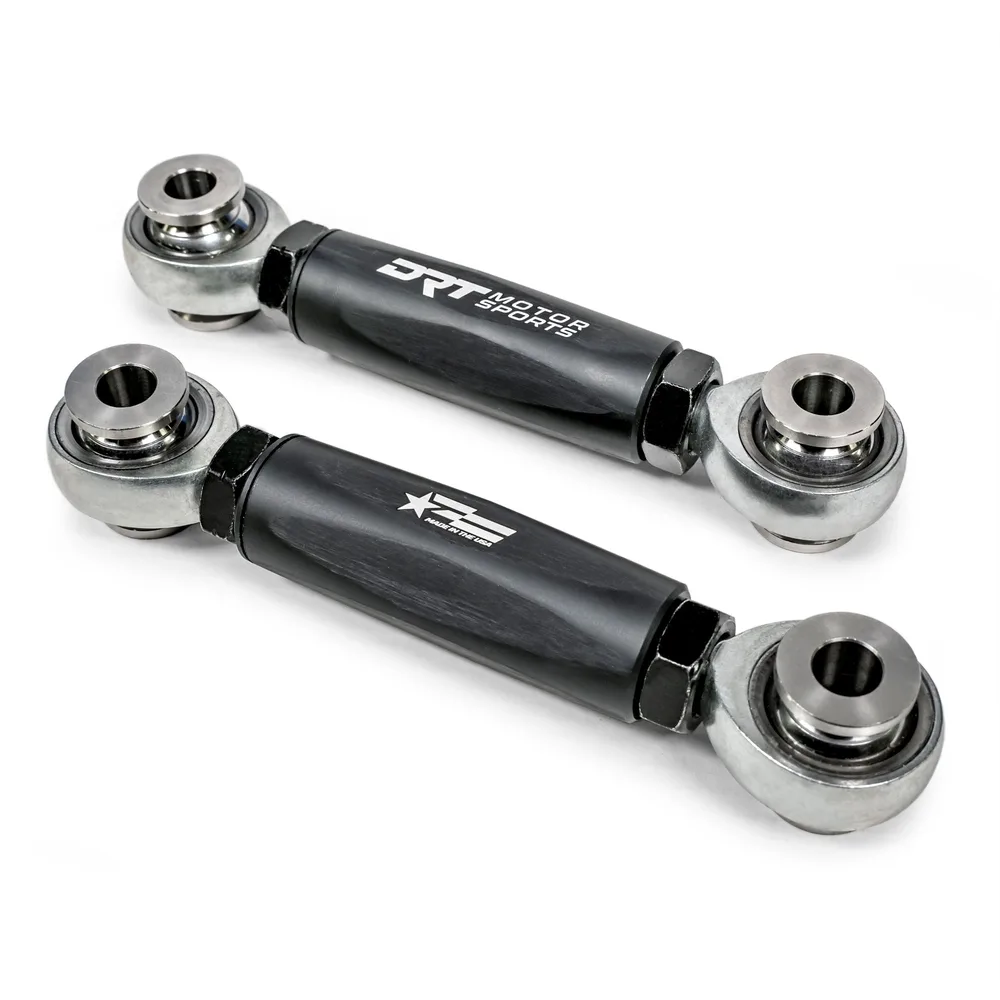 Set de Links Hex Delanteros de Barra Estabilizadora, Negro DRT — Can-Am Maverick R — Semage Group
