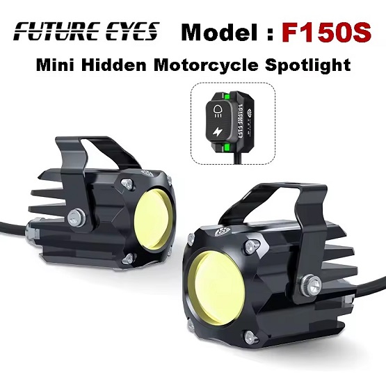 Par de faros Future Eyes F150S, mini spotlight oculto para moto — Semage Group