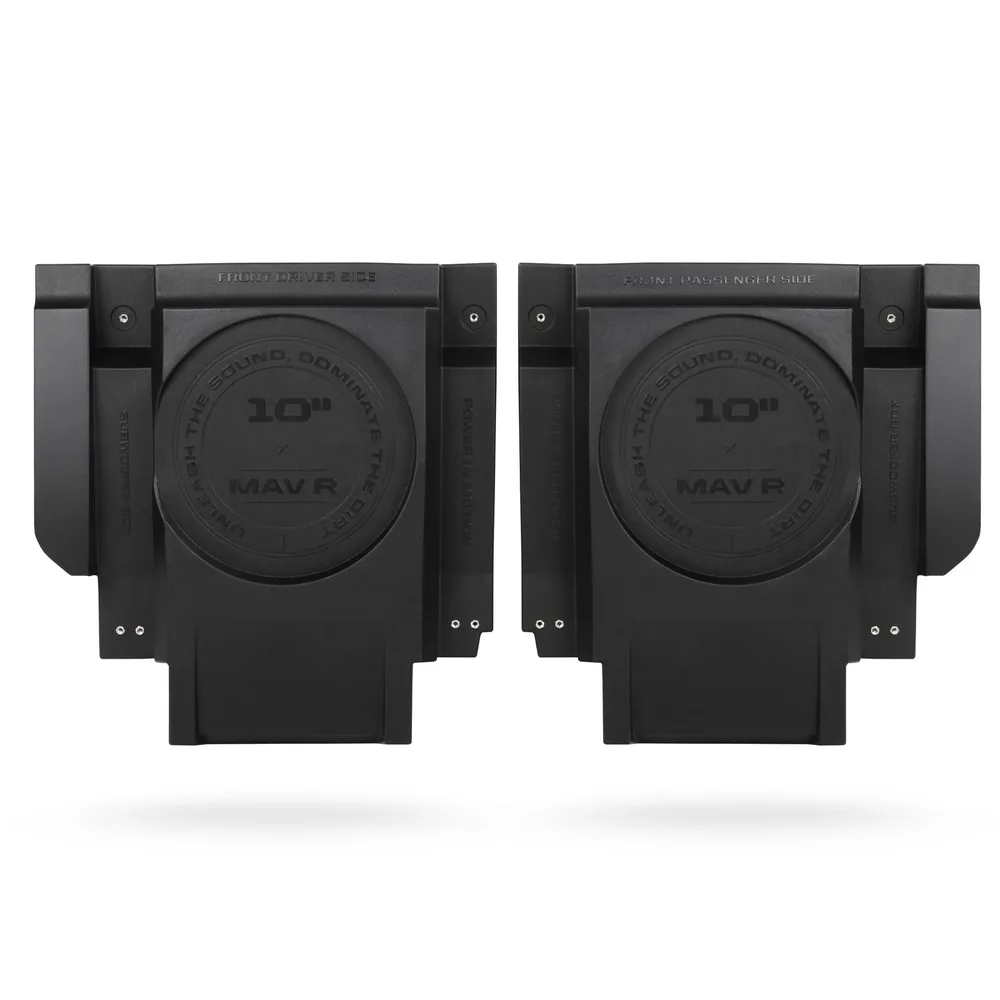 Cajones de bajo de 10" en asientos delanteros Maverick R Motosound - Semage Group (foto 2)