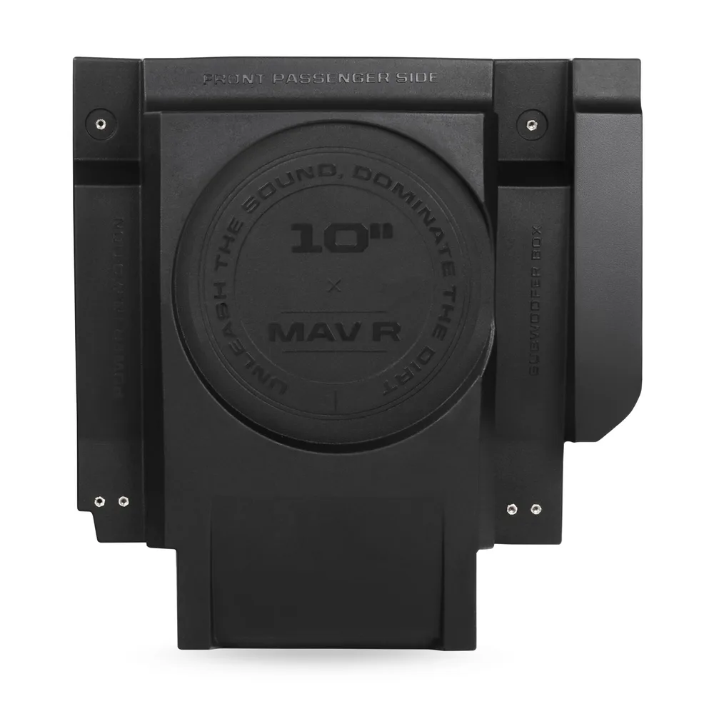 Cajones de bajo de 10" en asientos delanteros Maverick R Motosound - Semage Group (foto 4)