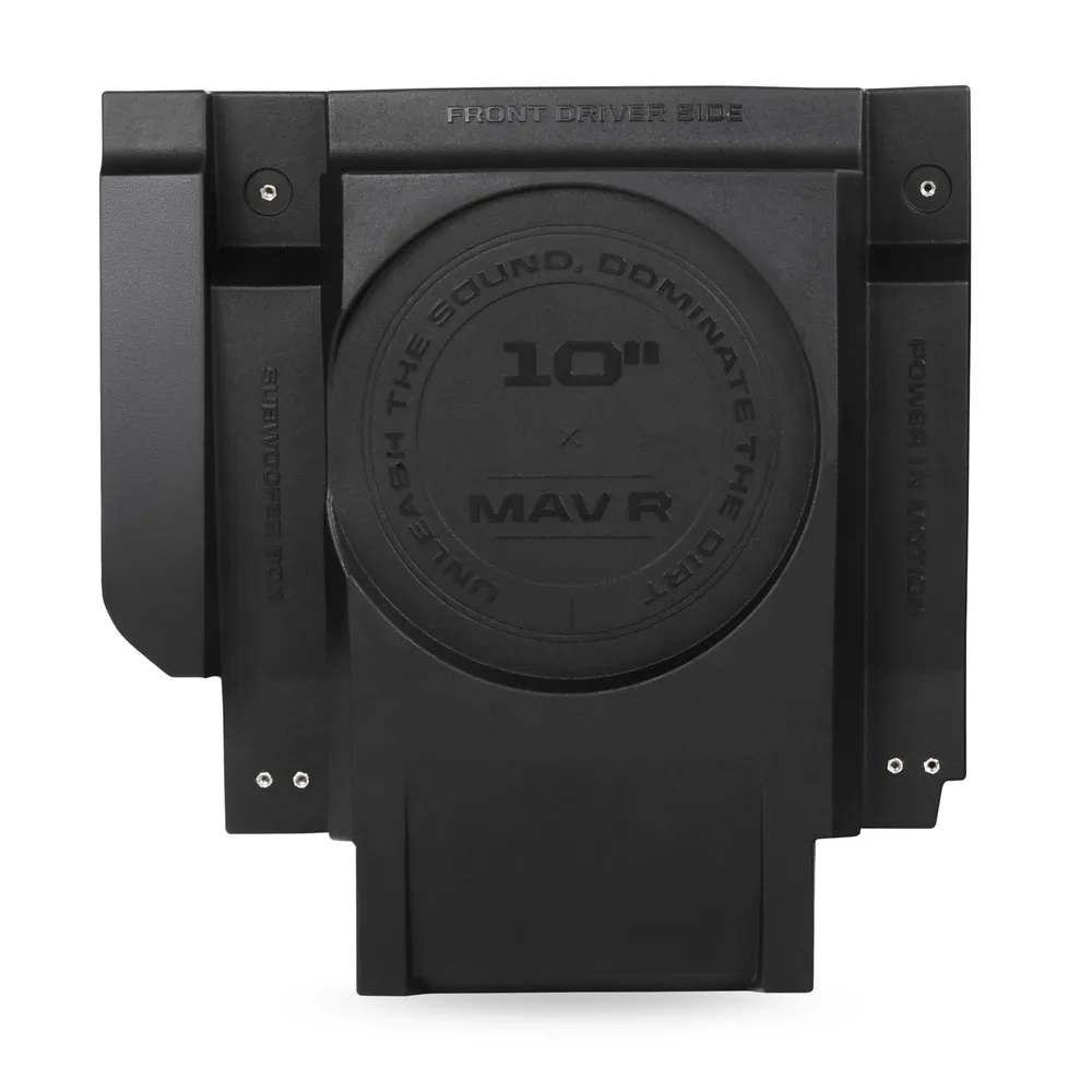 Cajones de bajo de 10" en asientos delanteros Maverick R Motosound - Semage Group (foto 5)