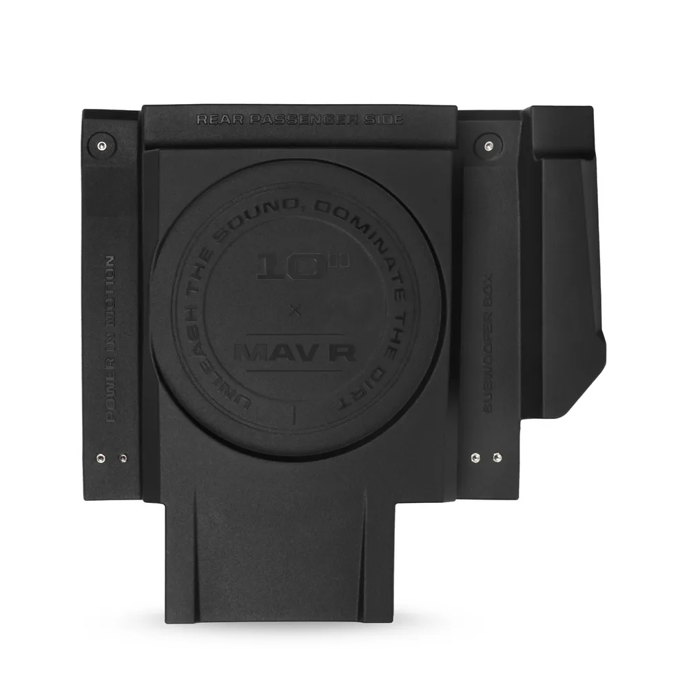 Cajones de bajo de 10" en asientos traseros para Maverick R Motosound - Semage Group (foto 6)