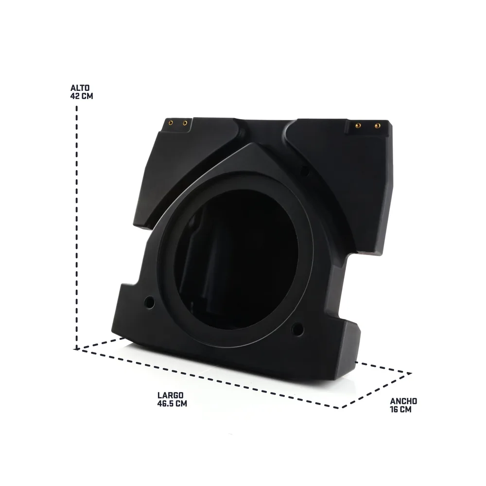 Cajón para bajo de 10" en asientos delanteros para Maverick X3 Motosound - Semage Group (foto 13)