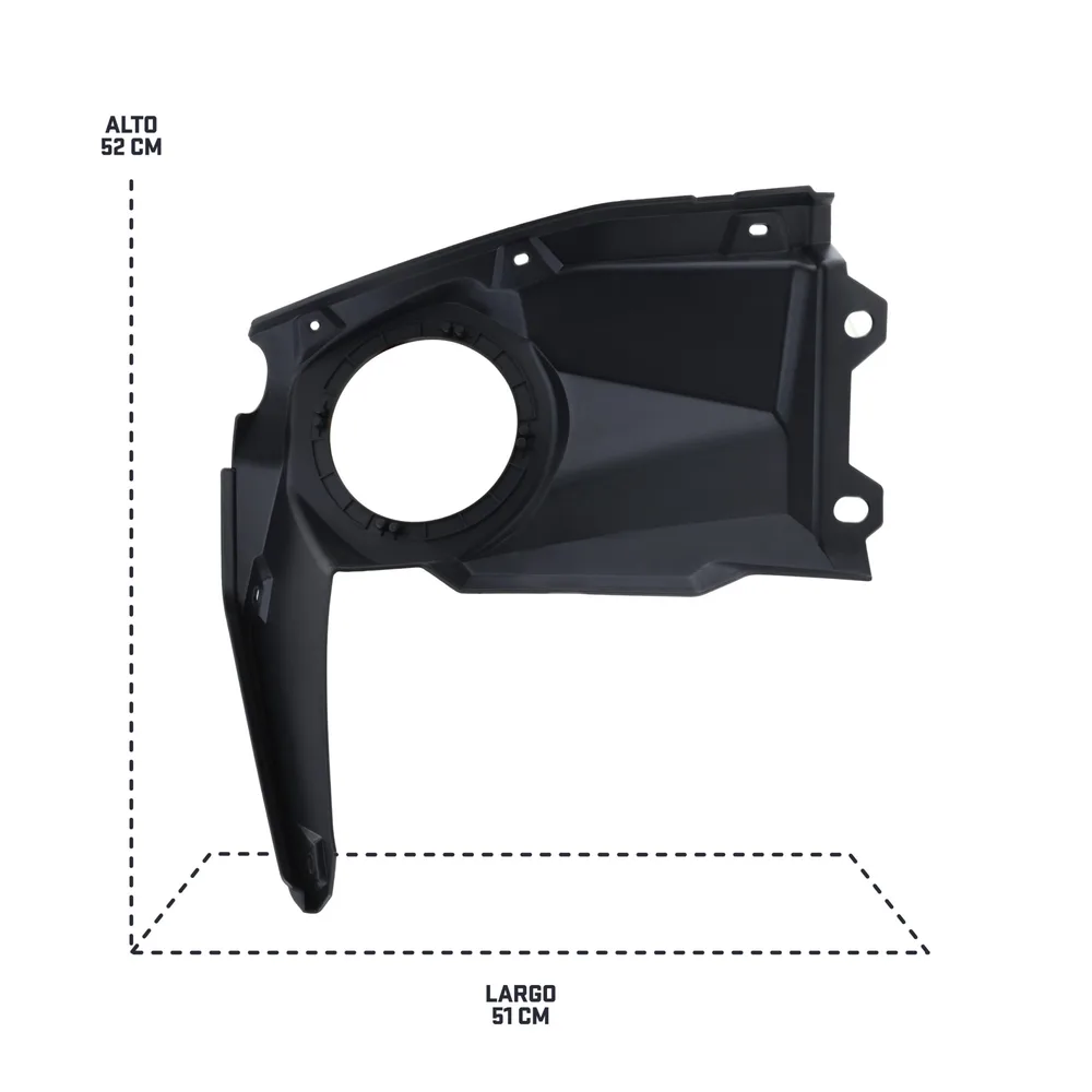 Base para bocinas de 6.5" en tablero de Maverick X3 Motosound - Semage Group (foto 6)
