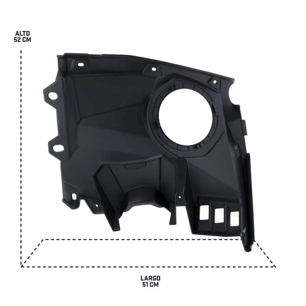 Base para bocinas de 6.5" en tablero de Maverick X3 Motosound - Semage Group (foto 7)