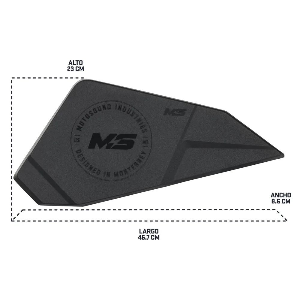 Cajones para bocinas de 6.5" en la parte inferior de puertas traseras en Maverick R Motosound - Semage Group (foto 10)