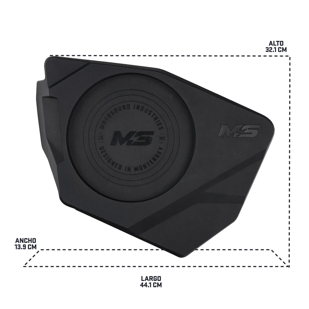 Cajones para bocinas de 6.5" - 8" en la parte superior de puertas delanteras en Maverick R Motosound - Semage Group (foto 10)