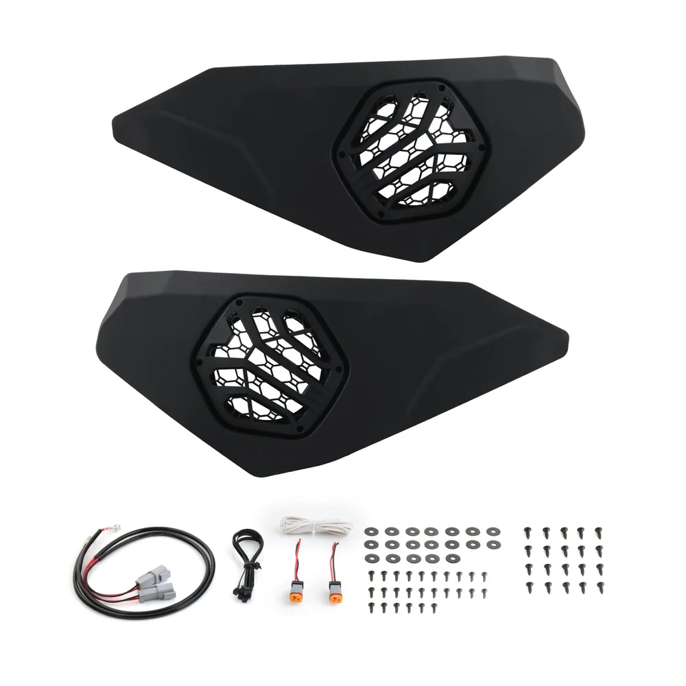 Cajones para bocinas de 6.5" en puertas delanteras para Maverick R 2024 en adelante Motosound - Semage Group (foto 15)