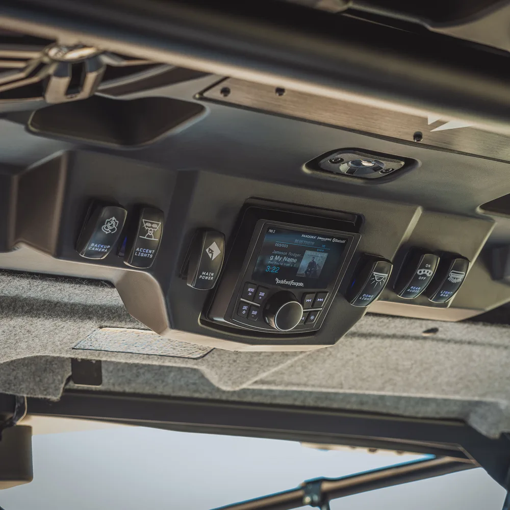 Techo de Audio Delantero Rockford Fosgate (RNGR18-ROOF2M2) — Polaris Ranger 2 Puertas 2018 en adelante - Semage Group (foto 8)