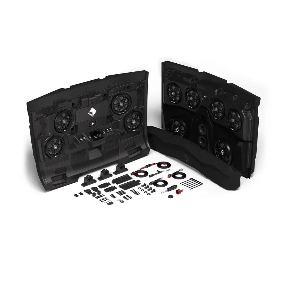 Techo de Audio Delantero y Trasero Rockford Fosgate (RNGR18-ROOF4M2) — Polaris Ranger Crew 2018 en adelante - Semage Group (foto 5)