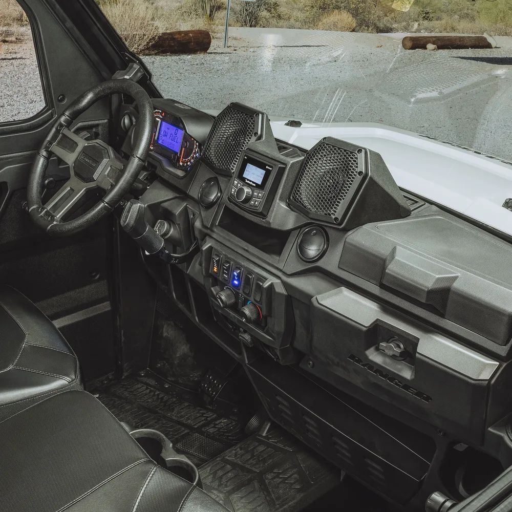 Sistema de Audio Todo en Uno Stage 1 Rockford Fosgate (RNGR18-STG1) — Polaris Ranger 2018 en adelante - Semage Group (foto 11)