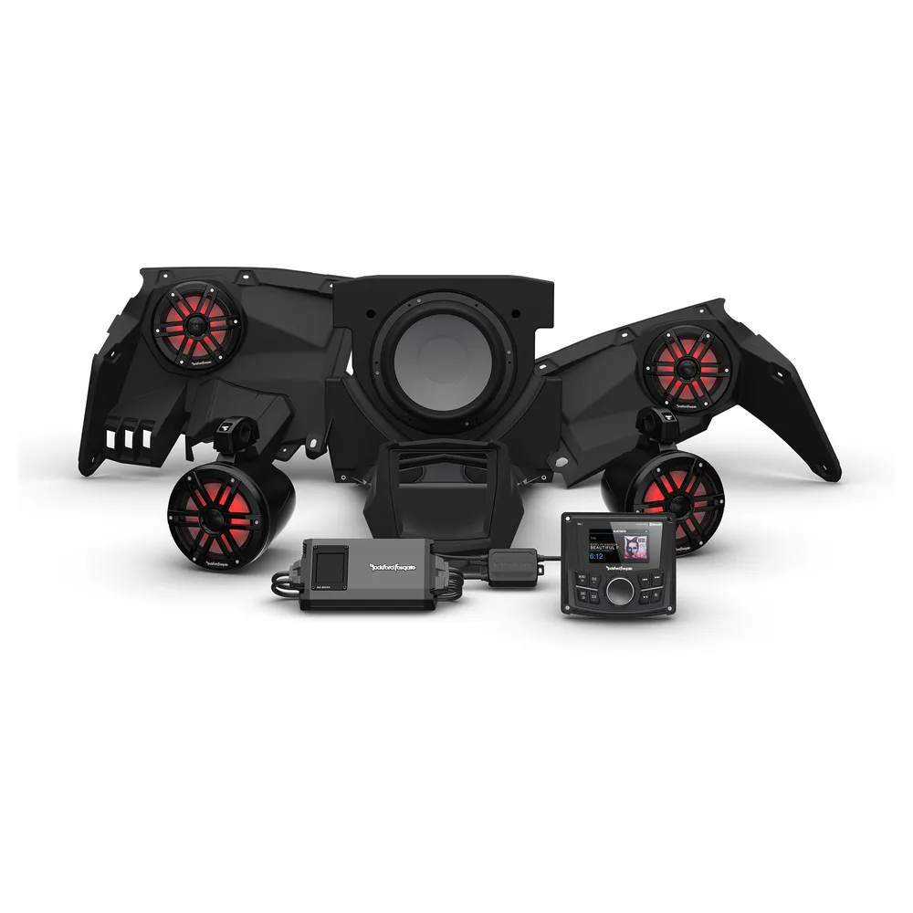 Sistema de Audio Stage 4 Rockford Fosgate (X317-STG4) — Can-Am Maverick X3 - Semage Group (foto 1)
