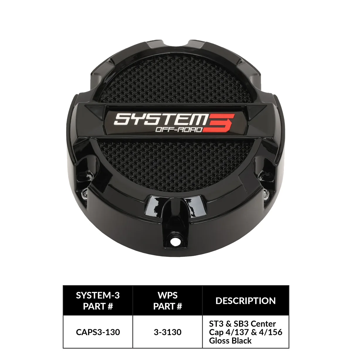 Tapa Central System 3 Off-Road (CAPS3-130) - Semage Group