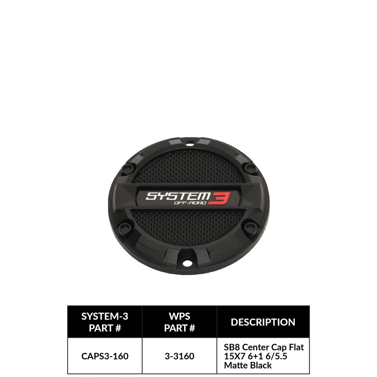 Tapa Central System 3 Off-Road (CAPS3-160) - Semage Group
