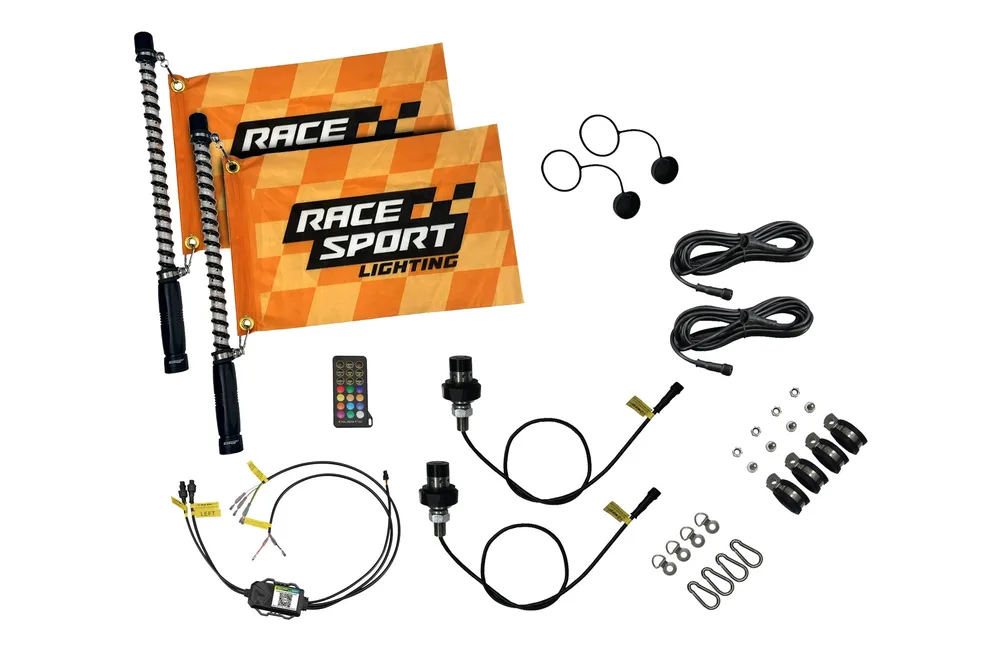 Luces Látigo LED RGBW COLORTRAIL de 2 pies (par) — Race Sport Lighting - Semage Group