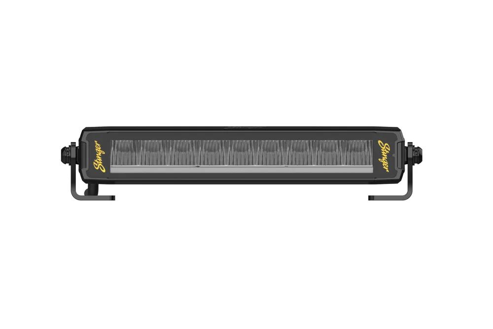 Barra de Luces LED Recta HEXCORE Universal de 10", haz flood con luces de posición ámbar y blanca — Stinger - Semage Group
