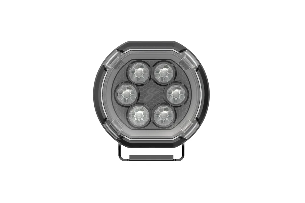 Luces Pod LED HEXCORE Universal de 6", haz de conducción ámbar y blanco (par) — Stinger - Semage Group