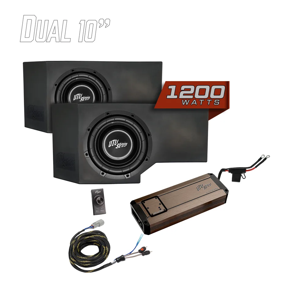 Kit de 2 Subwoofers de 10" y 1200W UTV Stereo — Can-Am Defender HD11 - Semage Group