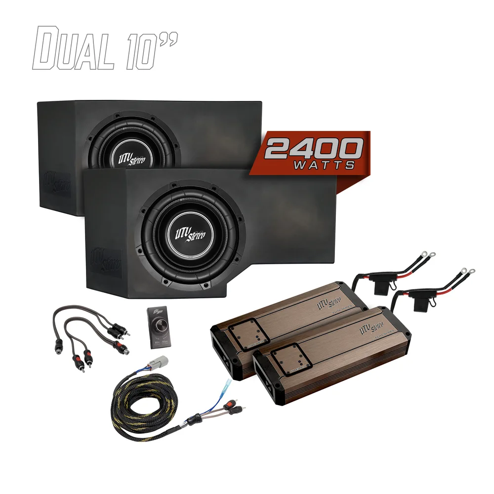 Kit de 2 Subwoofers de 10" y 2400W UTV Stereo — Can-Am Defender HD11 - Semage Group