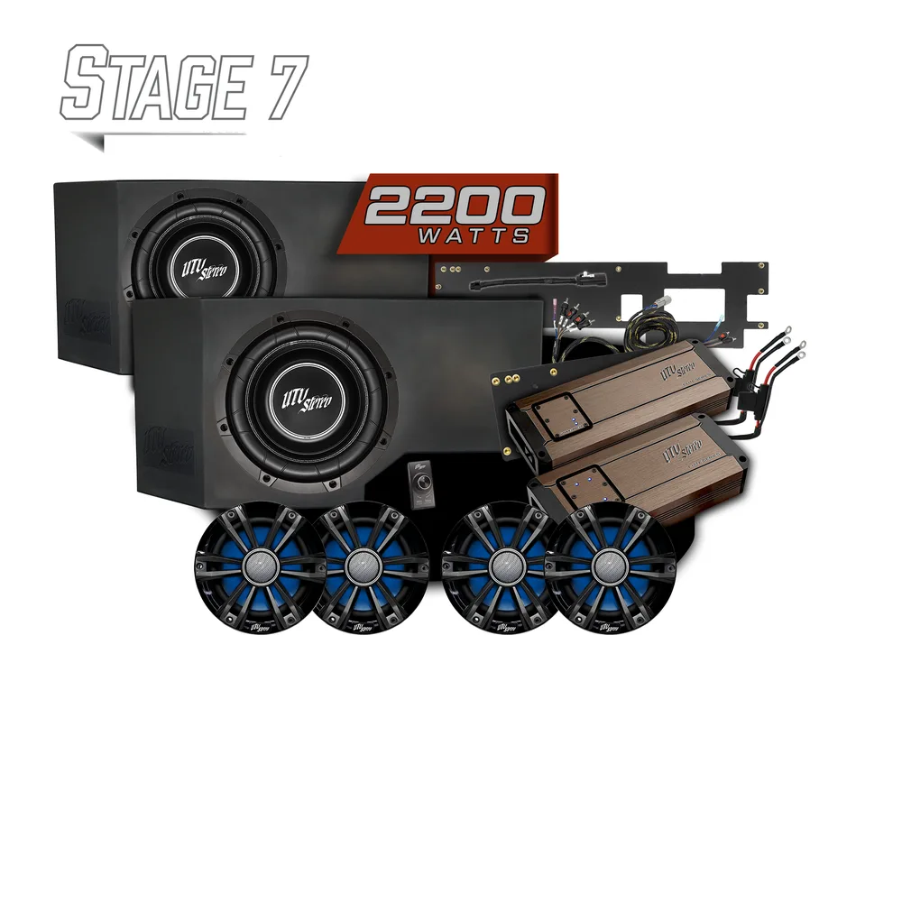 Kit de Audio Stage 7 con Dos Subwoofers BRP GO! UTV Stereo — Can-Am Defender HD11 - Semage Group