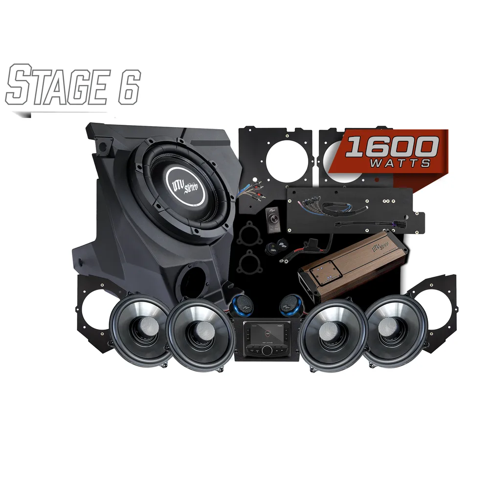 Kit de Audio Stage 6 Elite UTV Stereo — Kawasaki Teryx H2 - Semage Group