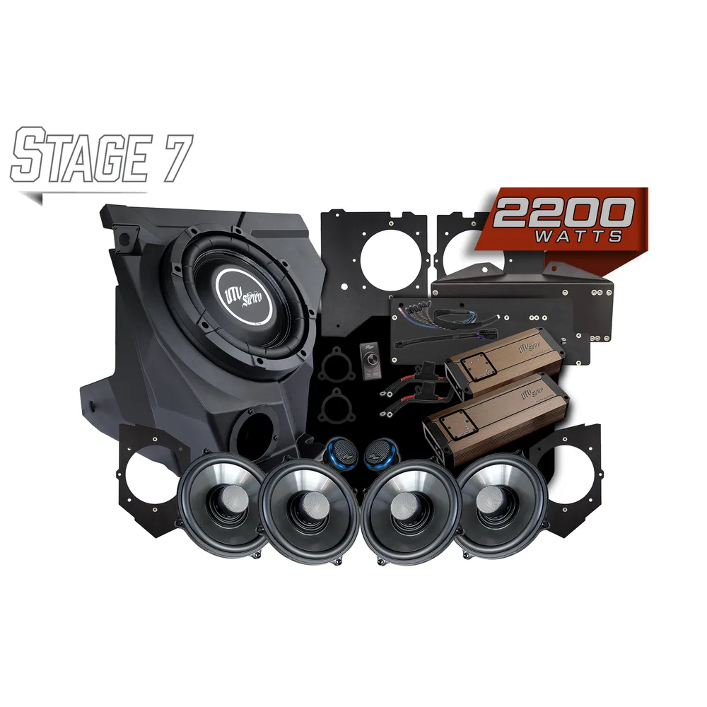 Kit de Audio Stage 7 Elite para Garmin Tread UTV Stereo — Kawasaki Teryx H2 - Semage Group