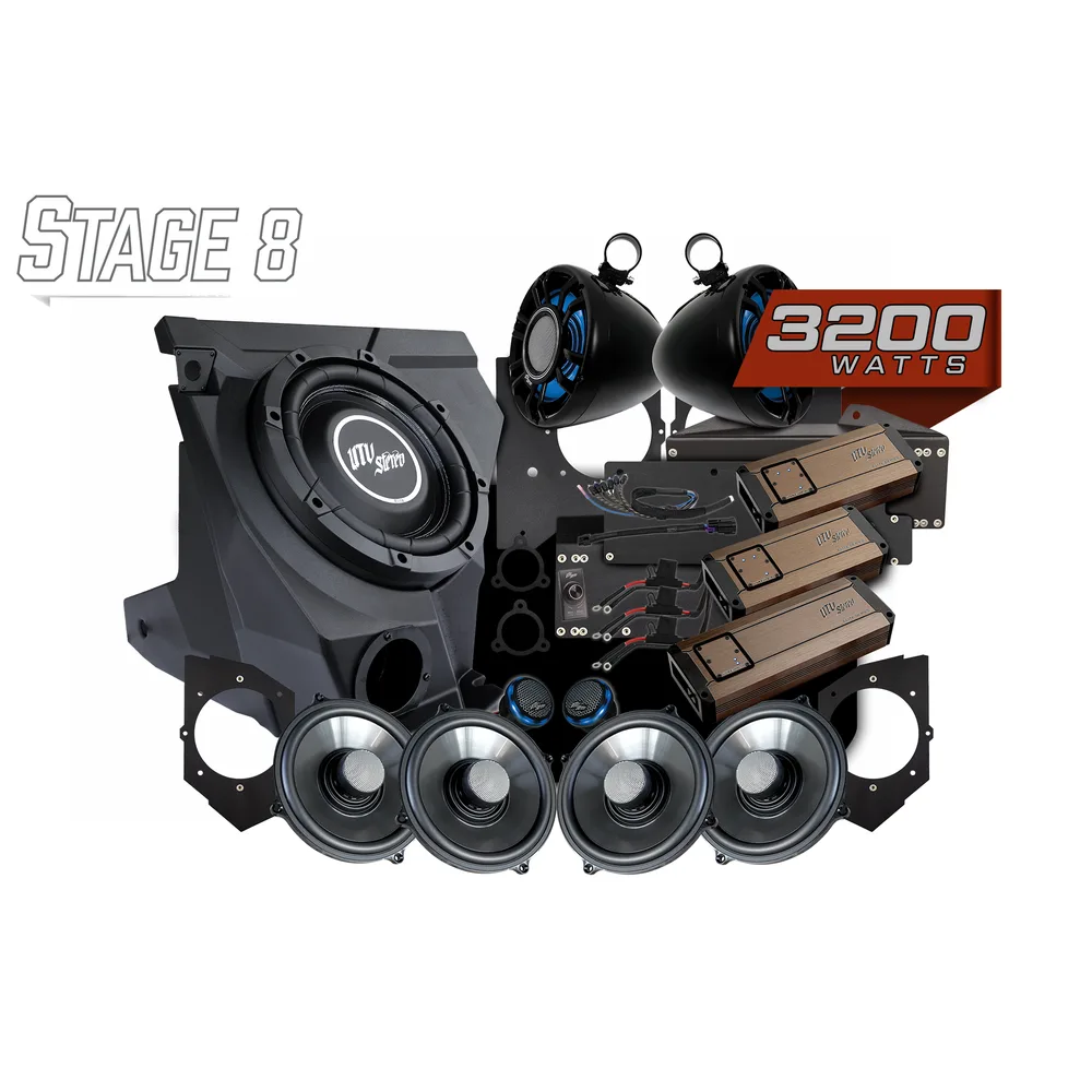 Kit de Audio Stage 8 Elite para Garmin Tread UTV Stereo — Kawasaki Teryx H2 - Semage Group