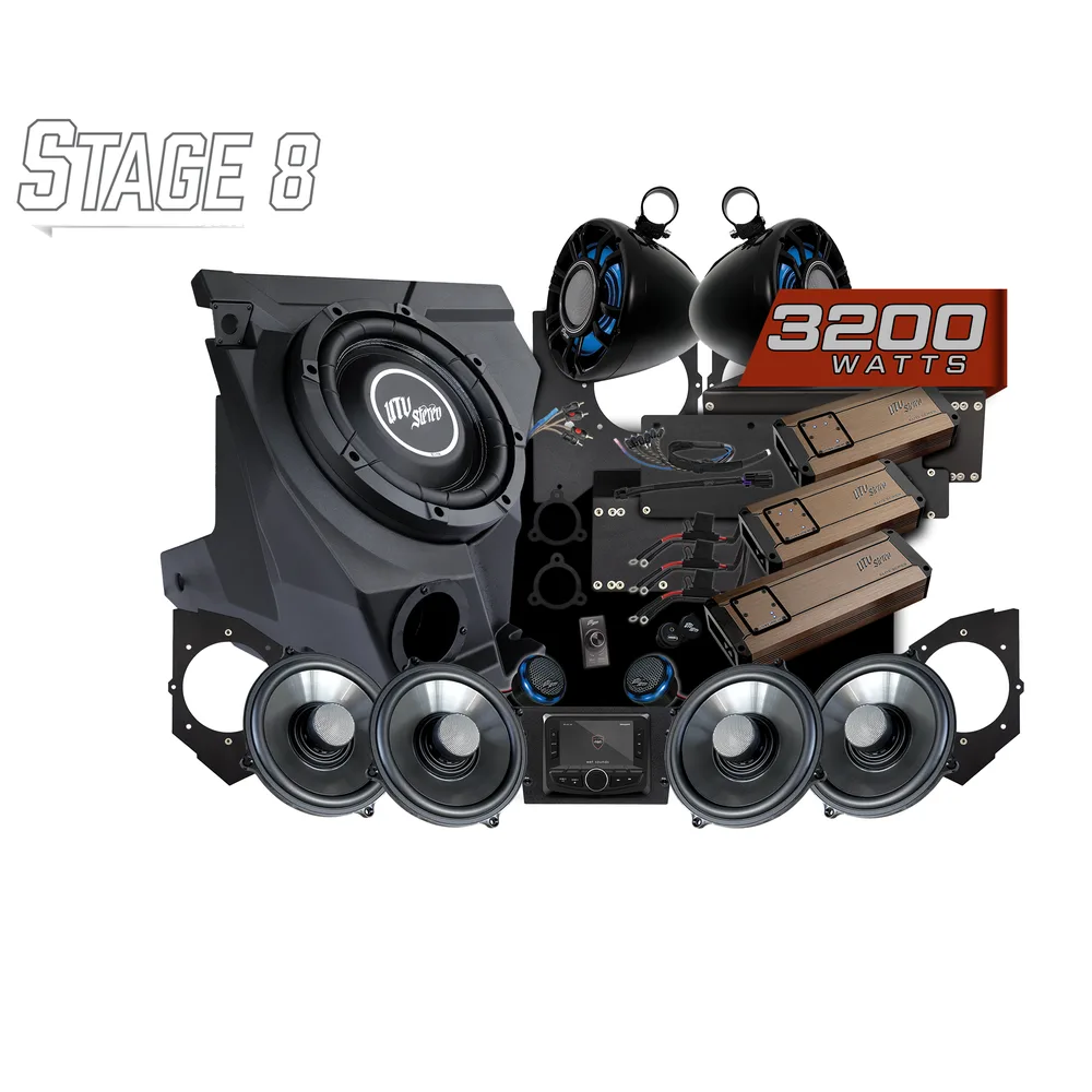 Kit de Audio Stage 8 Elite UTV Stereo — Kawasaki Teryx H2 - Semage Group