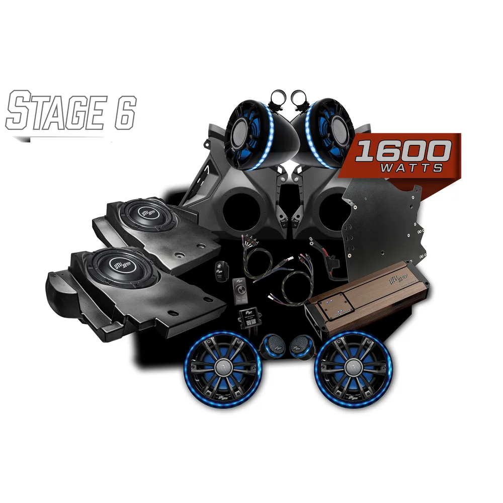 Kit de Audio Stage 6 BRP GO! Elite Series UTV Stereo — Can-Am Maverick R - Semage Group