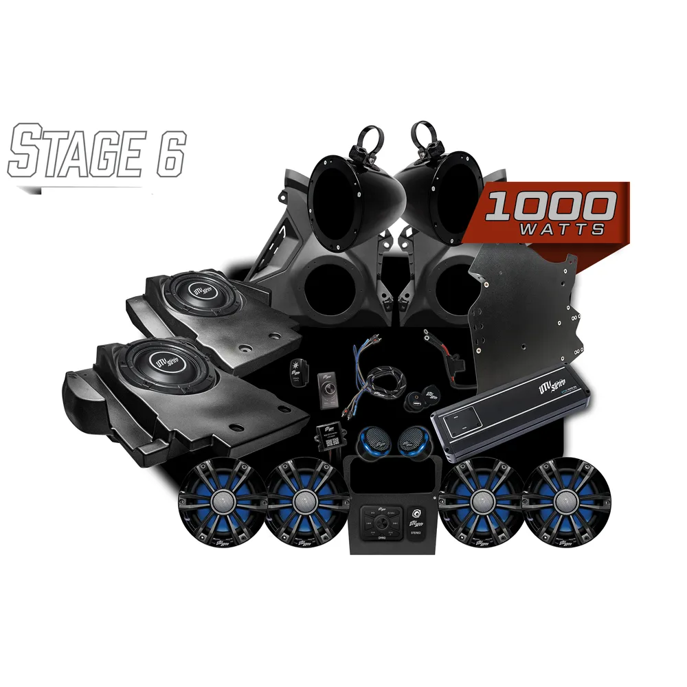 Kit de Audio Stage 6 Signature Series UTV Stereo — Can-Am Maverick R - Semage Group