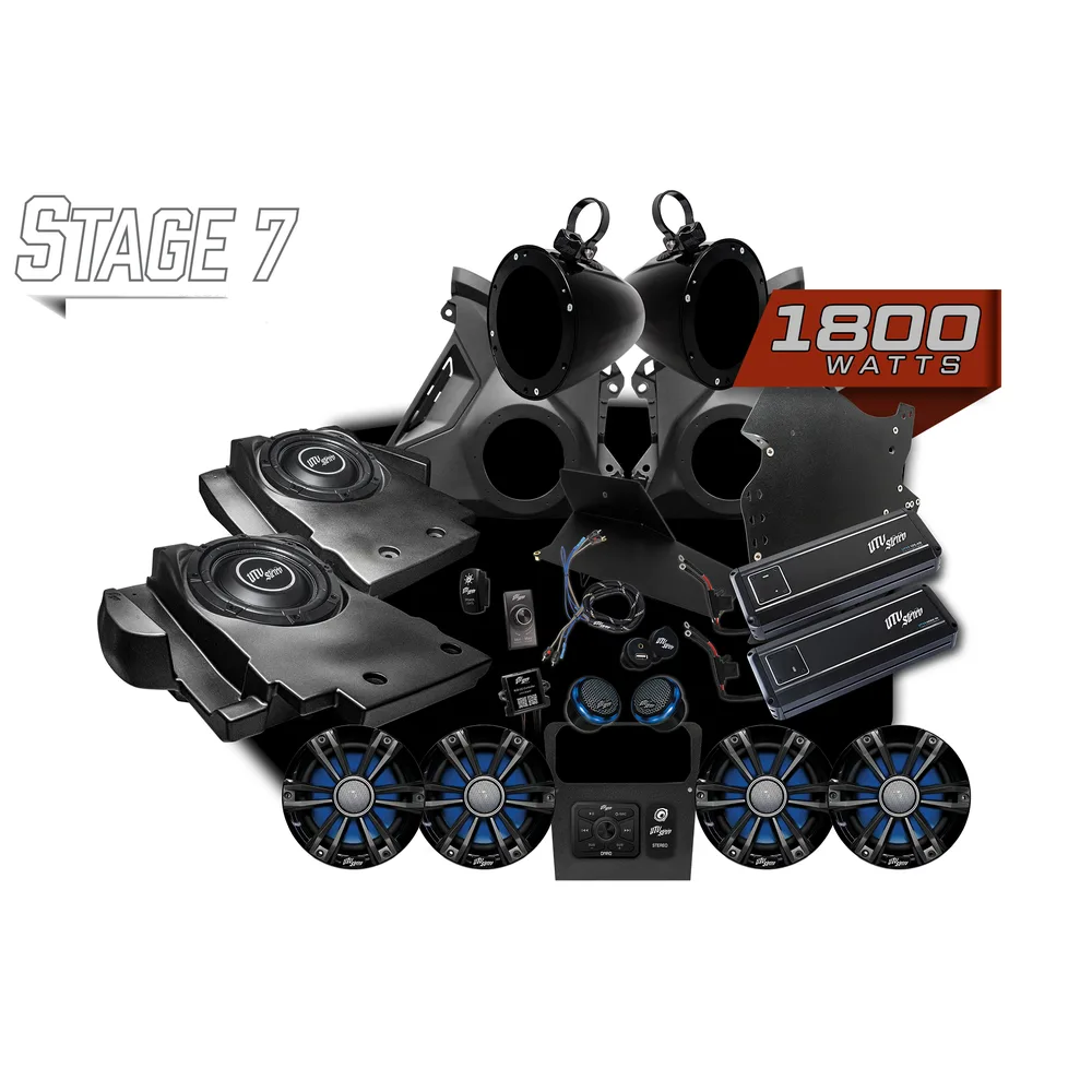 Kit de Audio Stage 7 Signature Series UTV Stereo — Can-Am Maverick R - Semage Group