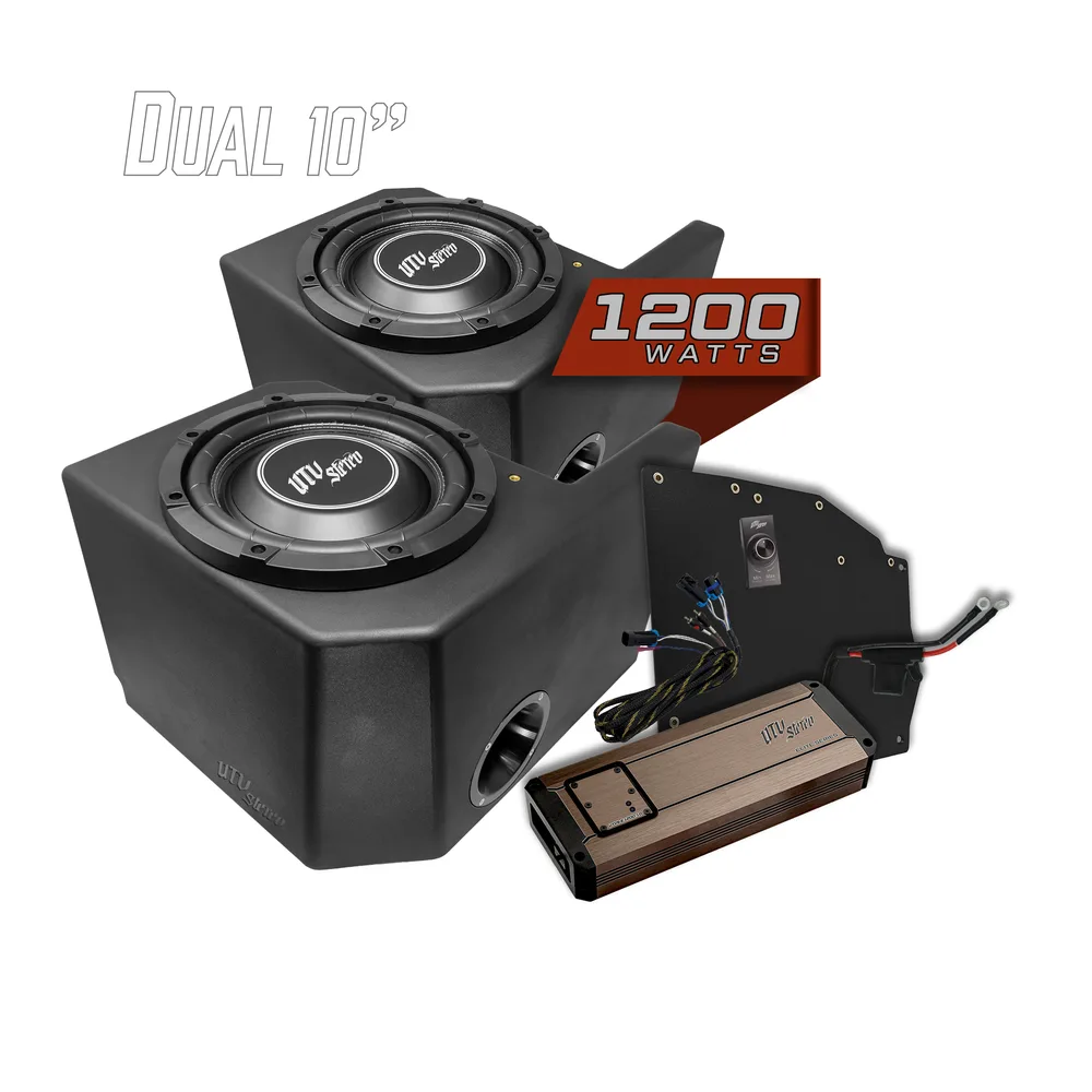 Kit de 2 Subwoofers de 10" y 1200W UTV Stereo — Polaris Ranger - Semage Group