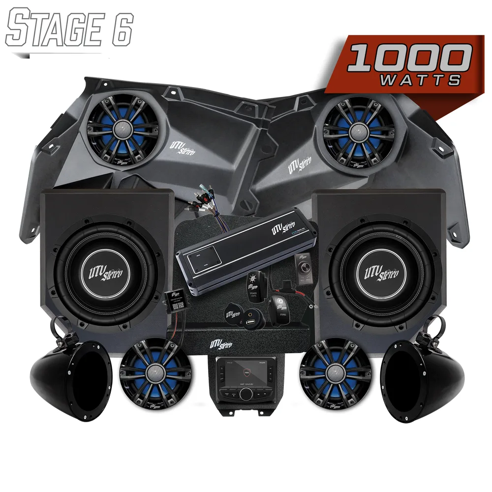Kit de Audio Stage 6 Signature Series UTV Stereo — Can-Am Maverick X3 - Semage Group