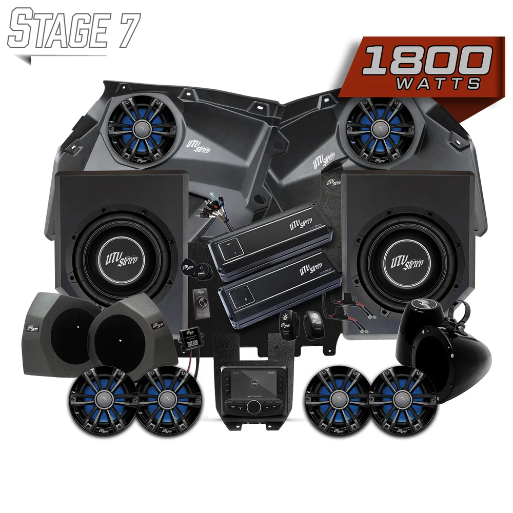 Kit de Audio Stage 7 Signature Series UTV Stereo — Can-Am Maverick X3 - Semage Group