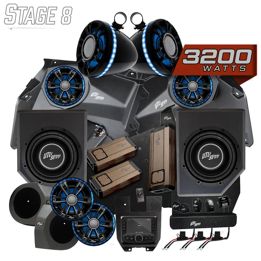 Kit de Audio Stage 8 Elite Series UTV Stereo — Can-Am Maverick X3 - Semage Group