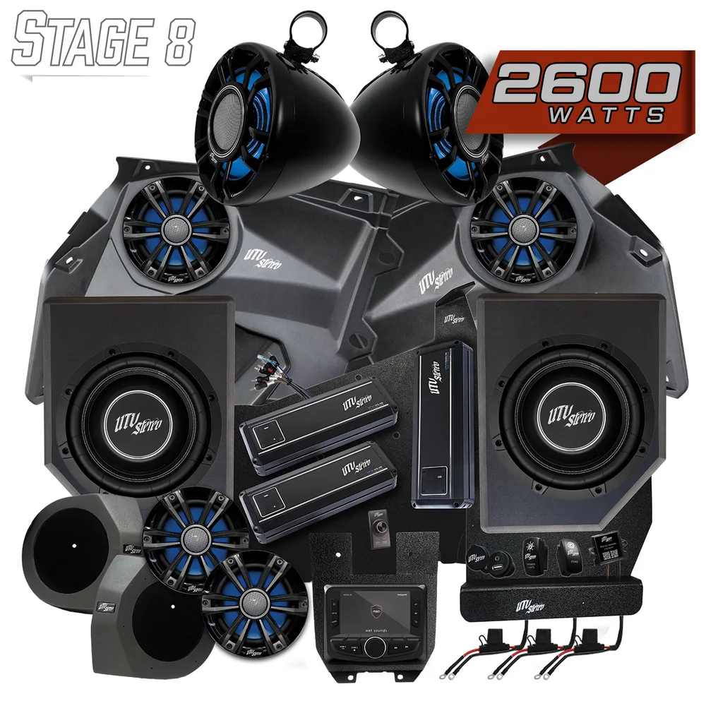 Kit de Audio Stage 8 Signature Series UTV Stereo — Can-Am Maverick X3 - Semage Group
